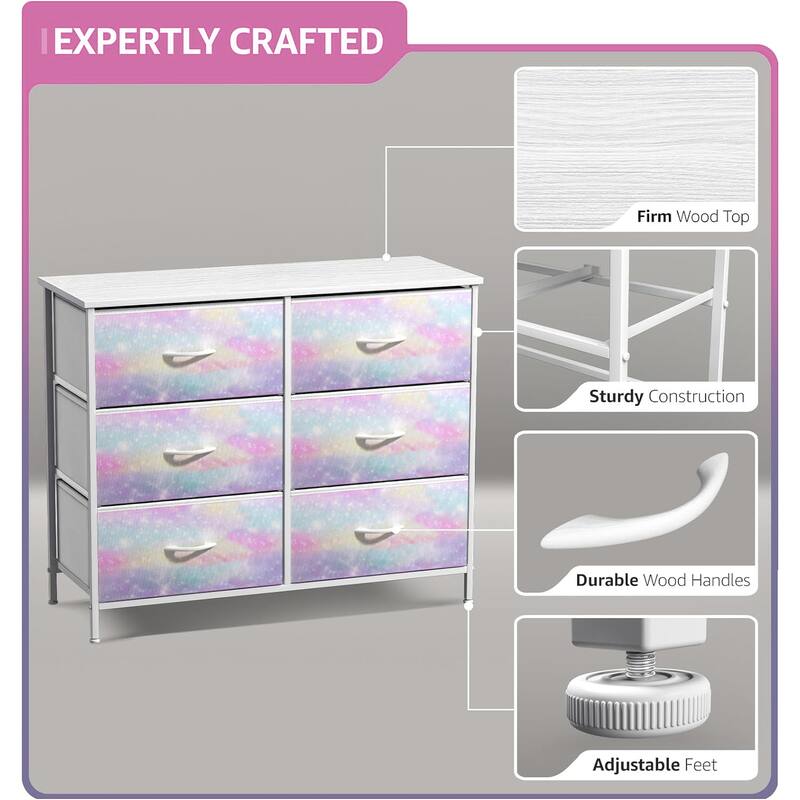 Sorbus Dresser Storage Chest Organizer Nightstand - 6 Drawers