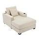 preview thumbnail 9 of 58, Modern Style Chaise Lounger Sofa Couch ,with Pillows, Charge Station & Cup Holders