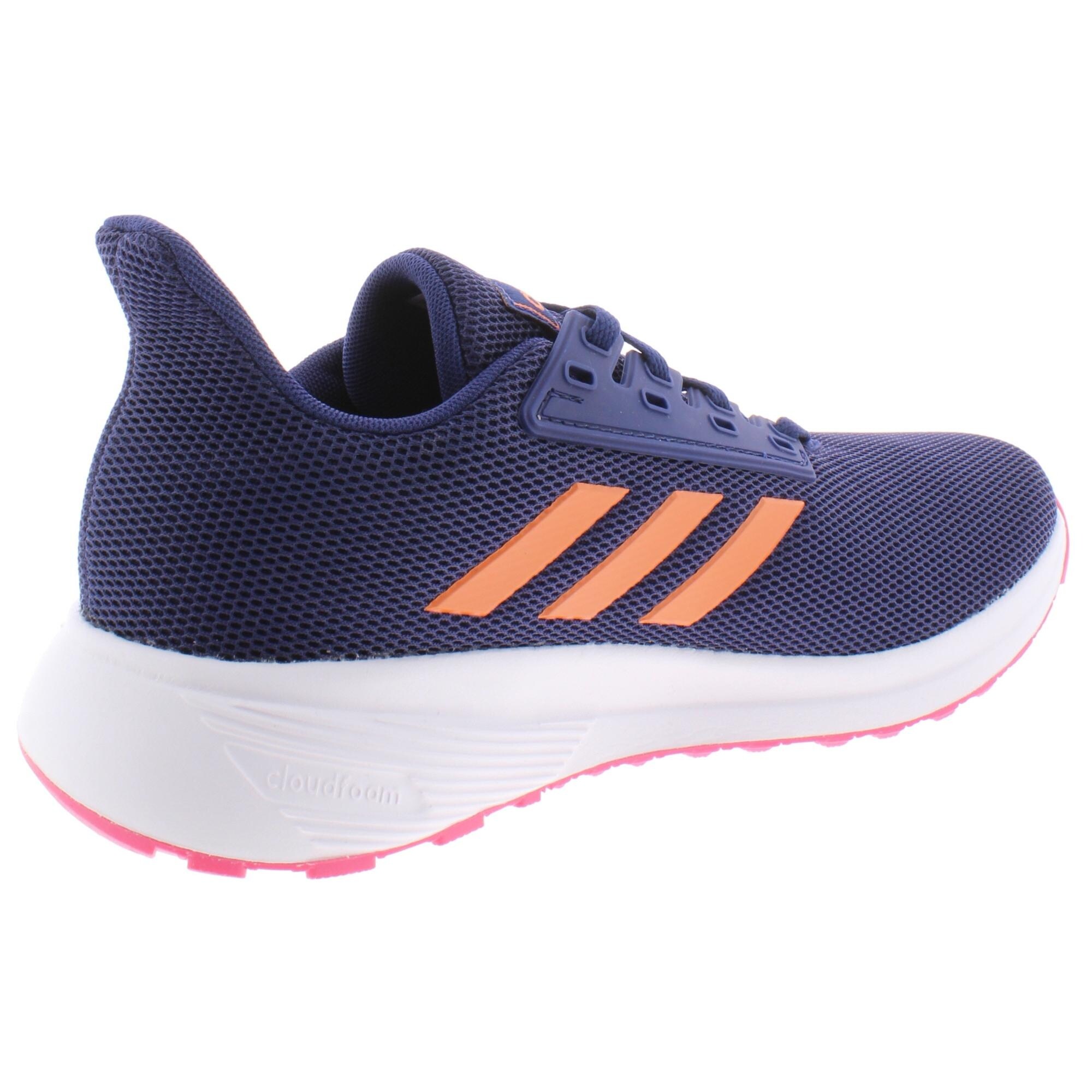 blue and pink adidas trainers