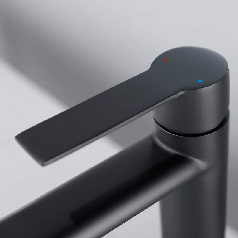 Single Handle Single Hole Bathroom Faucet - 6"12"