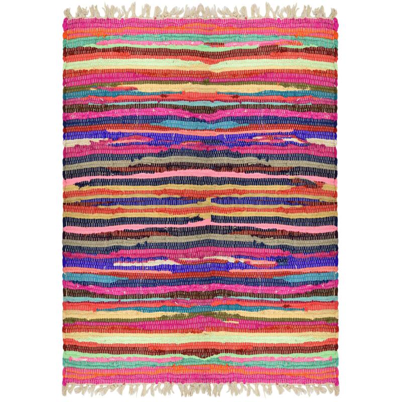 Fabstyles Spectrum Cotton Handmade Area Rag Rug - 48x72