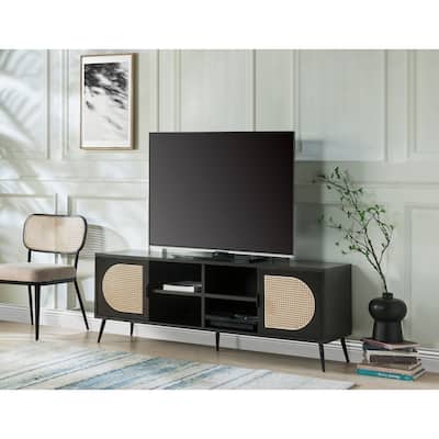 Colson TV Stand, Black Finish LV01080