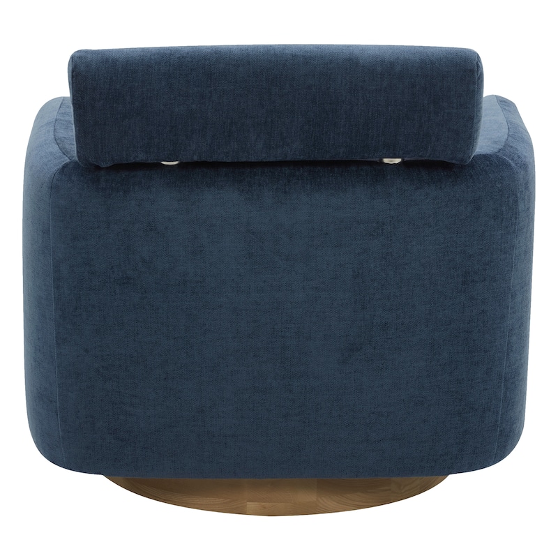 Spruce & Spring Ray Modern Swivel Accent Barrel Chairs