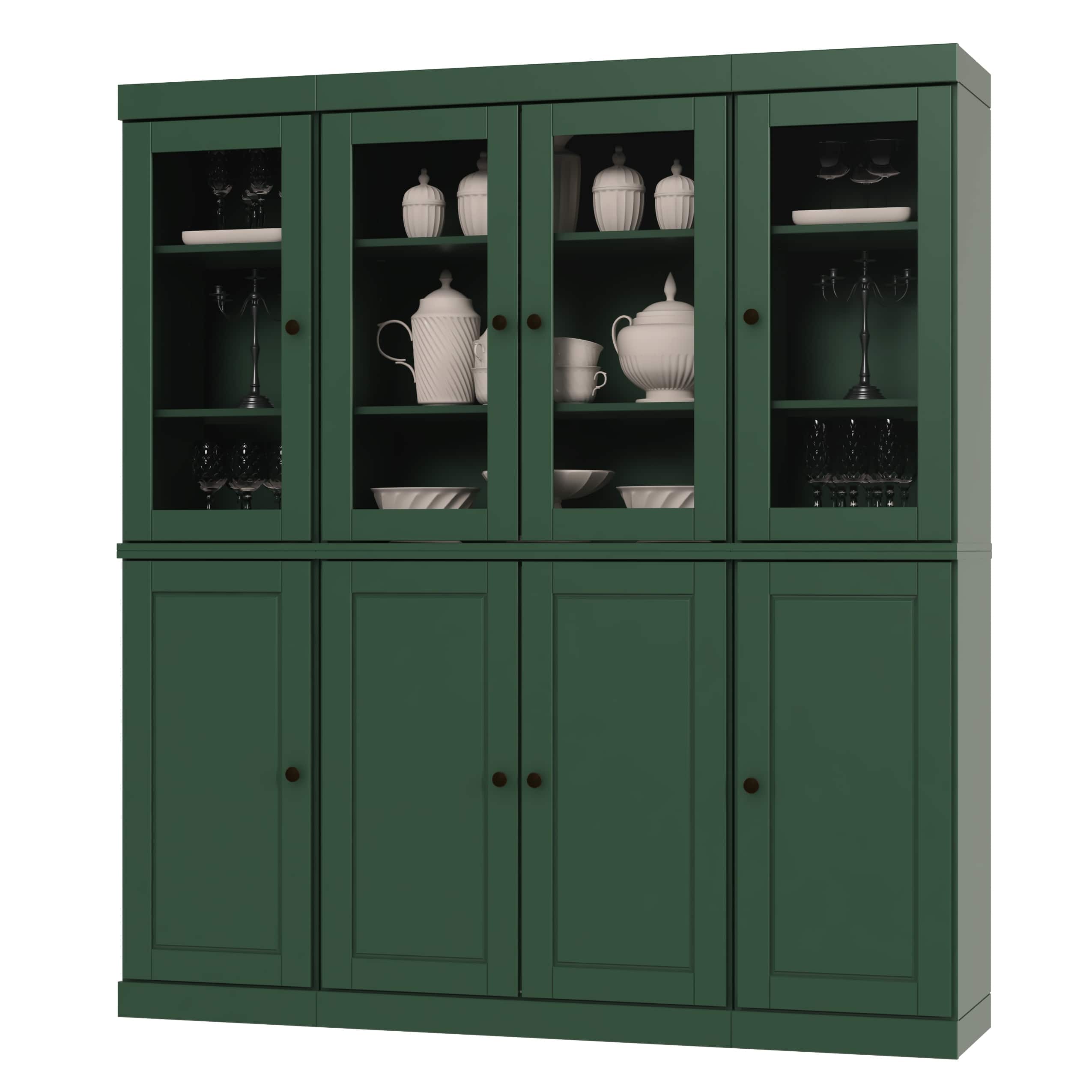 Option Green - 4 Clear Glass-4 Solid