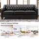 preview thumbnail 13 of 65, Mateo 82.28" Wide Transitional Genuine Leather Sofa with Nailhead Trim and Button-Tufted Back