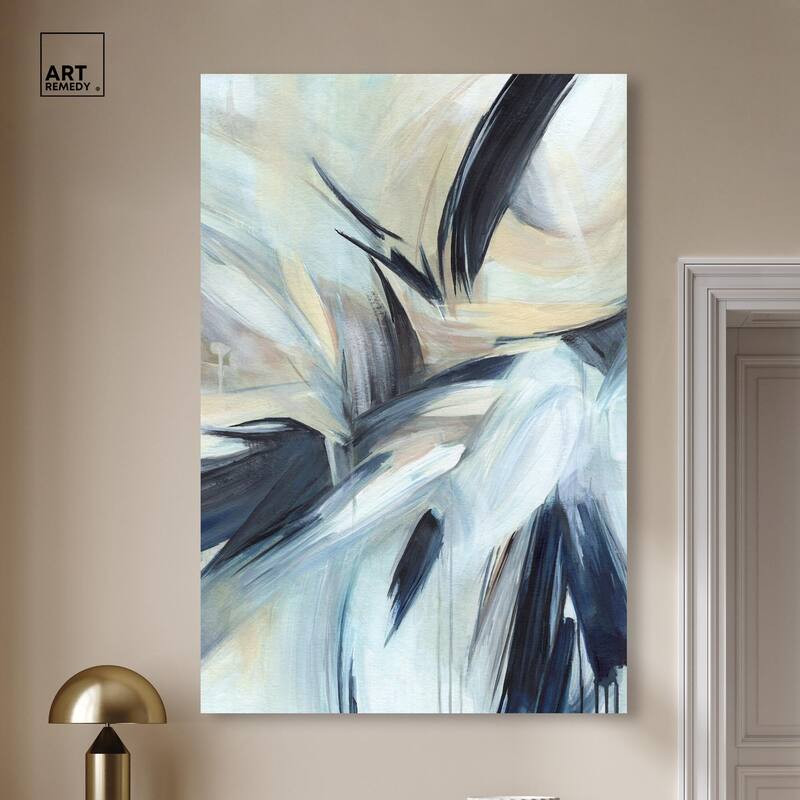 Layered Shadows Canvas by Art Remedy, Gallery Wrapped