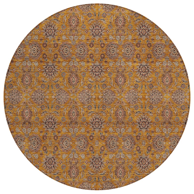 HomeRoots Floral Transitional Rectangle Outdoor Rug
