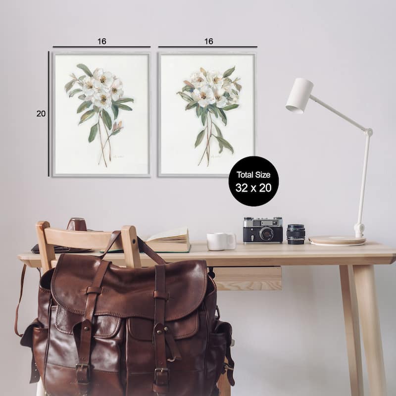 Stupell Wild Spring Flower Bundles Framed Giclee Art Design By Sally Swatland (Set of 2)