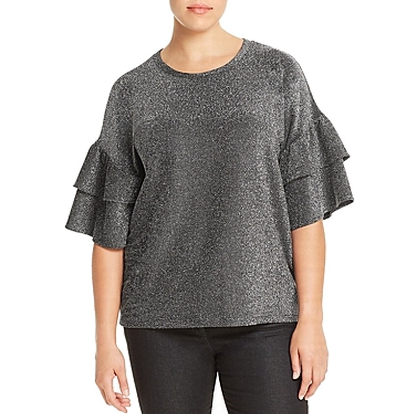 michael kors shirts womens silver