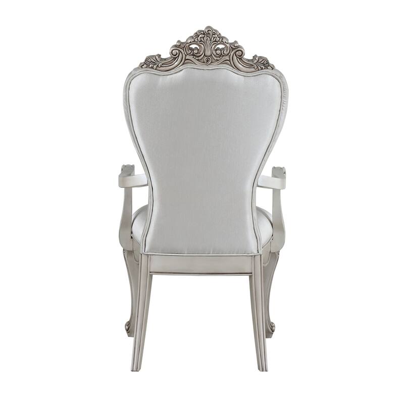 Cream and Golden Ivory Tufted Arm Chairs (Set of 2)