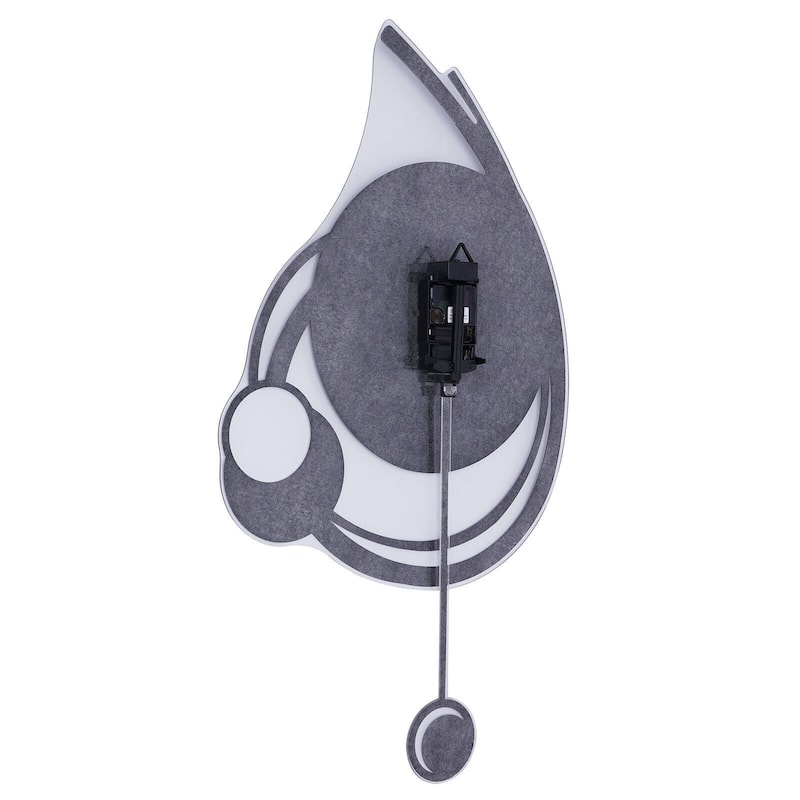 Black Large Analog Display Modern Wall Clocks Battery Powered On Sale