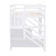 preview thumbnail 9 of 7, Twin Loft Bed with Storage Staircase & Window, White