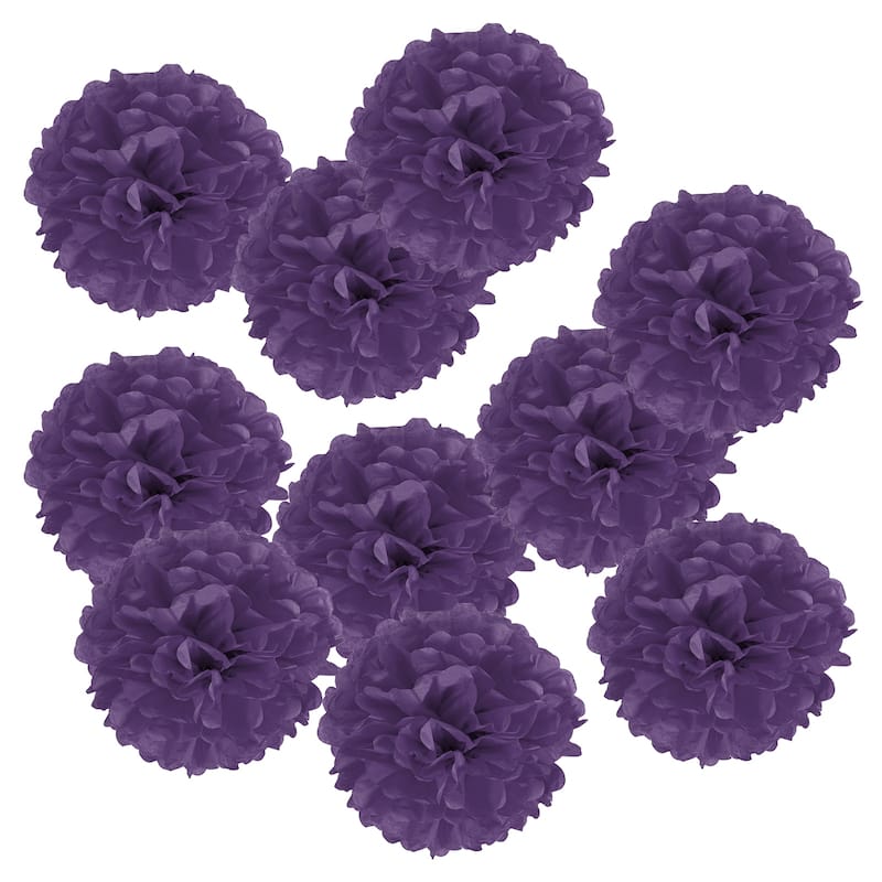 10Pcs Tissue Pom Poms Paper Flowers Ball Party Wedding Decor