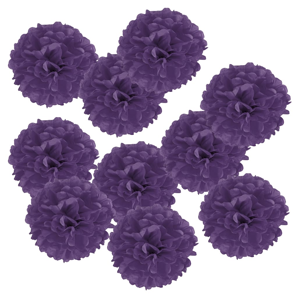 10Pcs Tissue Pom Poms Paper Flowers Ball Party Wedding Decor