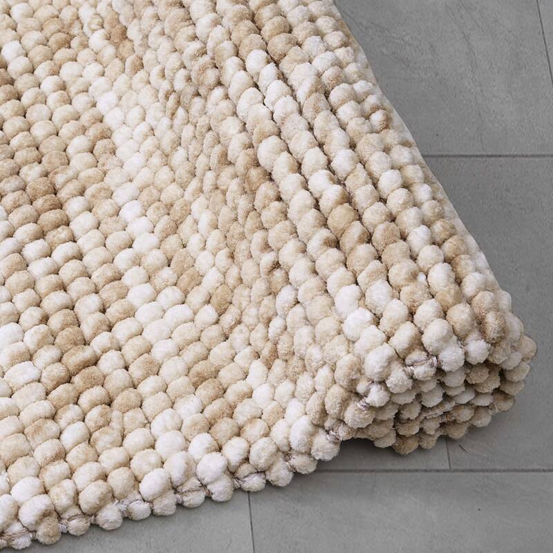 French Connection Space Dye Chunky Chenille Bath Rugs
