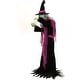 preview thumbnail 13 of 12, Haunted Hill Farm 6-Ft. Tall Motion-Activated Fortune Teller Witch, Premium Talking Halloween Animatronic, Plug-In
