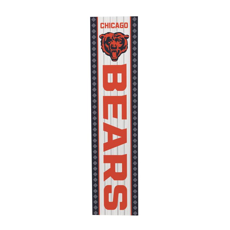 47" Double Sided Seasonal Porch Leaner, Chicago Bears - 47" x 11.25"