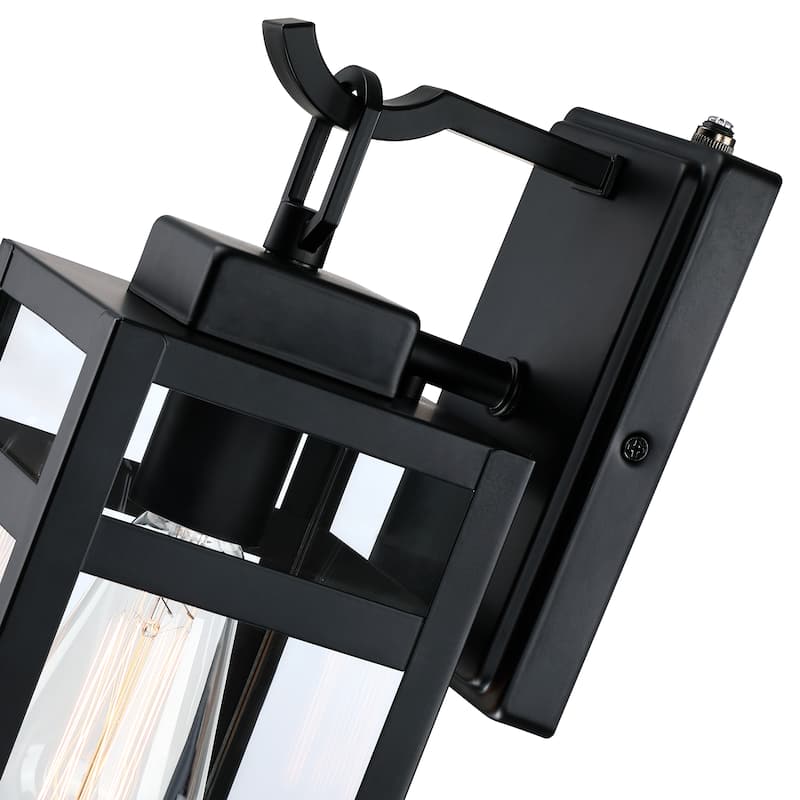 1-Light Outdoor Wall Light With Sensor Fixtures - 5"x6.57"x14.06"