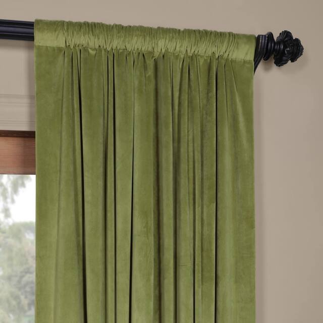 Exclusive Fabrics Signature Velvet Blackout Curtain (1 Panel)
