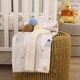 preview thumbnail 4 of 3, Disney Winnie the Pooh Hugs and Honeycombs Grey and White Plaid with Piglet, Tigger and Eeyore Super Soft Sherpa Baby Blanket