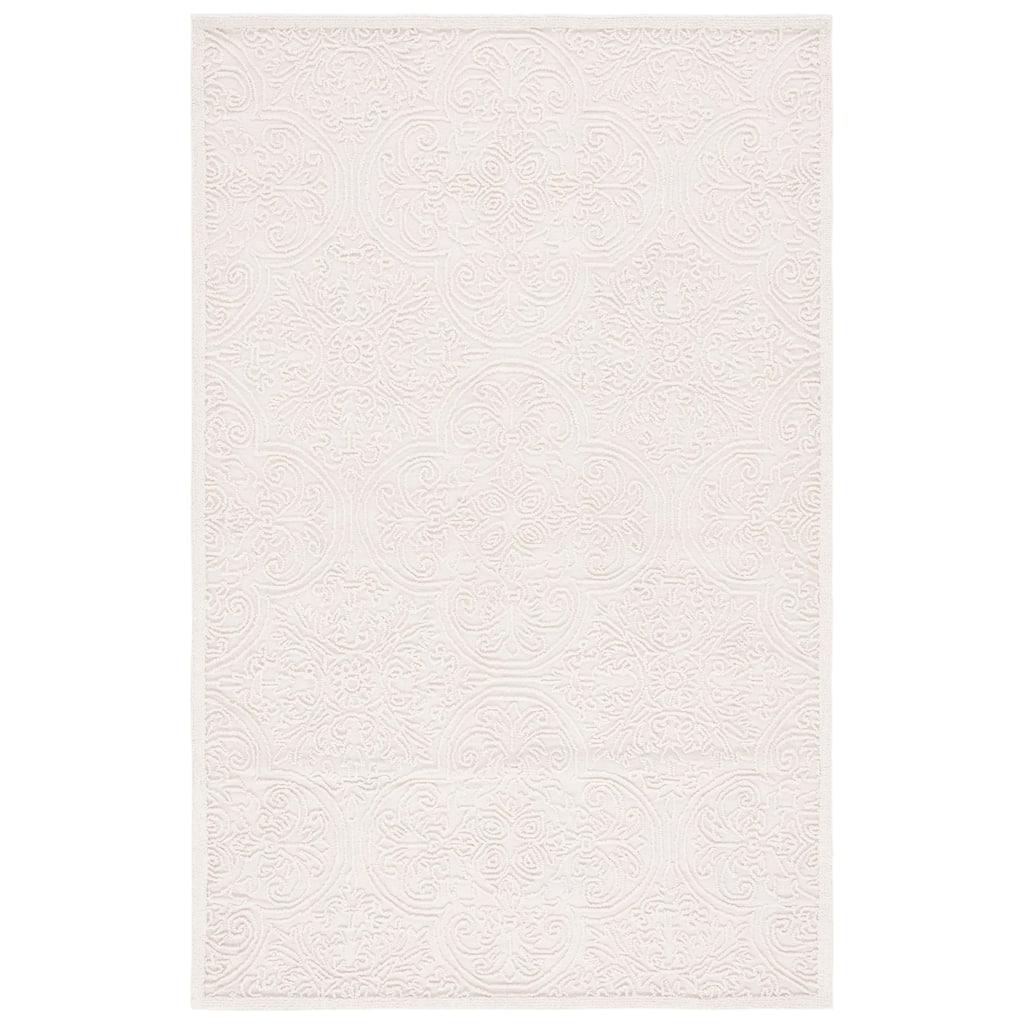 SAFAVIEH Handmade Trace Zoje Modern Wool Rug - Ivory - 5' x 8'