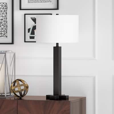 Dunand Blackened Bronze Table Lamp