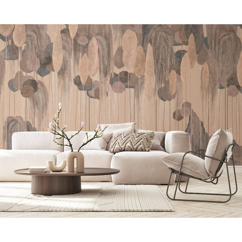Enchanted Hanging Botanical Elements Wallpaper Mural