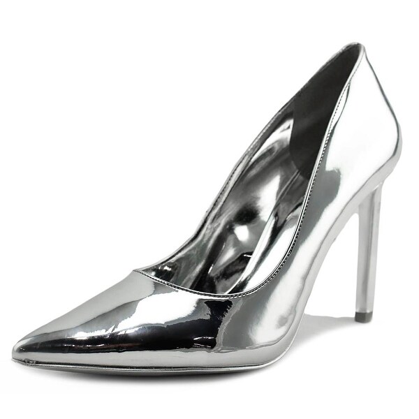 nine west silver heels