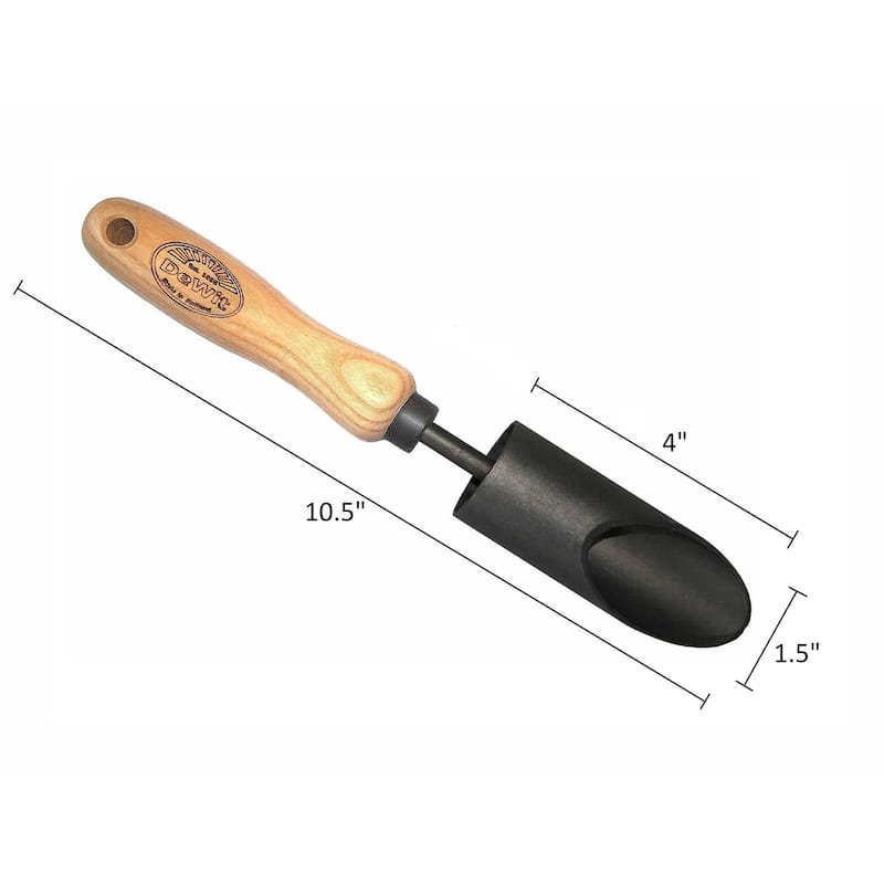DeWit Tool Gift Set - 3 Piece Bulb Planting - Amaryllis Bulb Planter, Wooden Dibber and Small Forged Trowel,