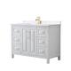 Option White, Gold Trim, White Quartz Top