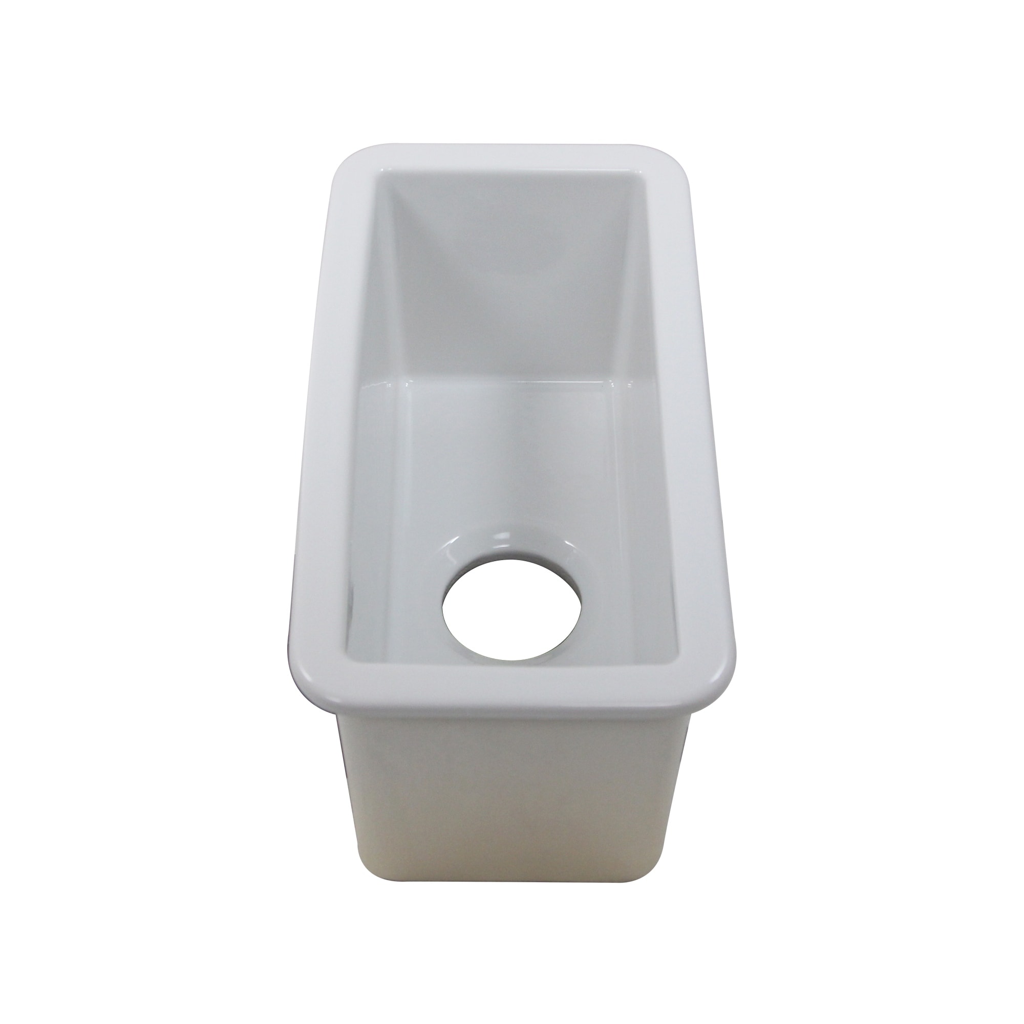 Petite Fireclay Island-Prep or Bar Sink - 9.25 x 18.25 x8.75