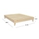 preview thumbnail 45 of 64, Kotter Home Solid Wood Mid-century Modern Platform Bed