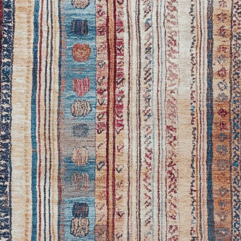 HomeRoots Striped Transitional Rectangle Outdoor Rug