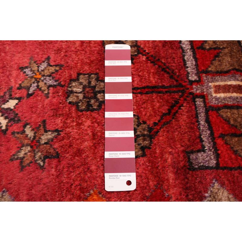 ECARPETGALLERY Hand-knotted Andelz Red Wool Rug - 5'5 x 10'2