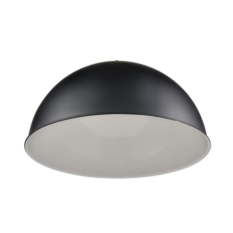 R Series 1-Light Wide Deep Bowl Satin Black - Satin Black
