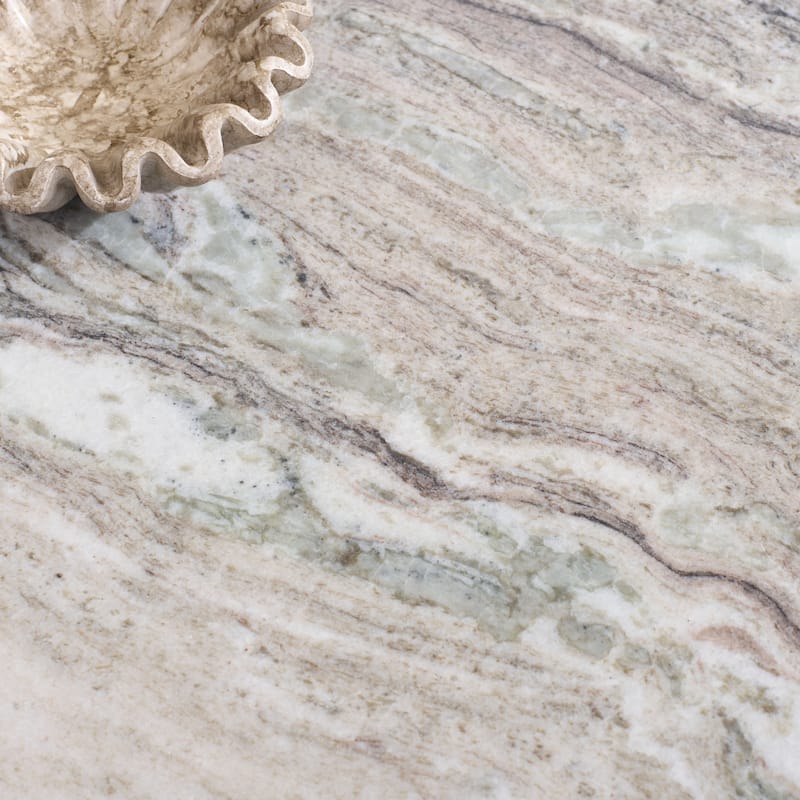 SAFAVIEH Home Lauretta Marble Side Table - 18"W x 18"D x 22"H