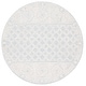 preview thumbnail 13 of 16, SAFAVIEH Handmade Abstract Lozena Contemporary Wool Rug 6' Round - Blue/Ivory - Round