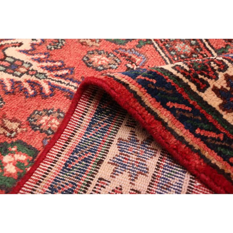 ECARPETGALLERY Hand-knotted Andelz Red Wool Rug - 3'8 x 9'9