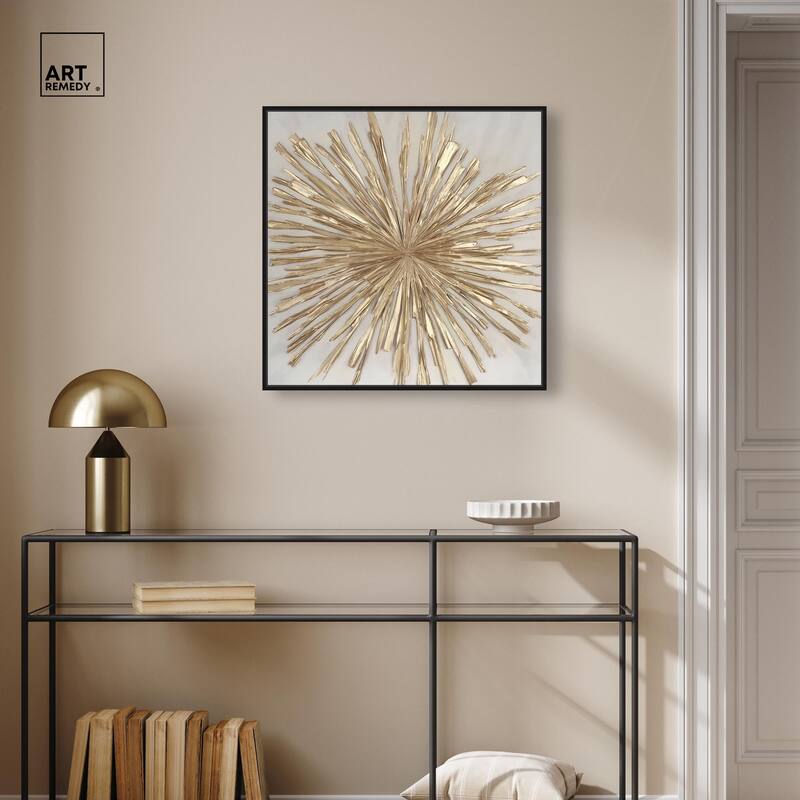 Golden Zenith Canvas by Art Remedy