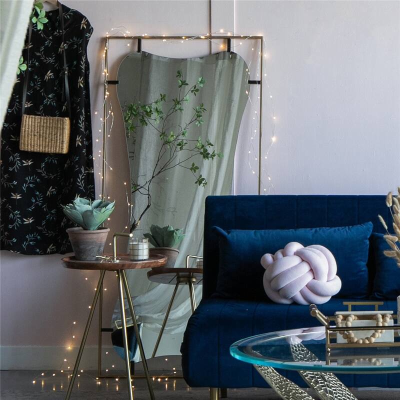 Metal Frame Contemporary Design Mirror for Bathroom
