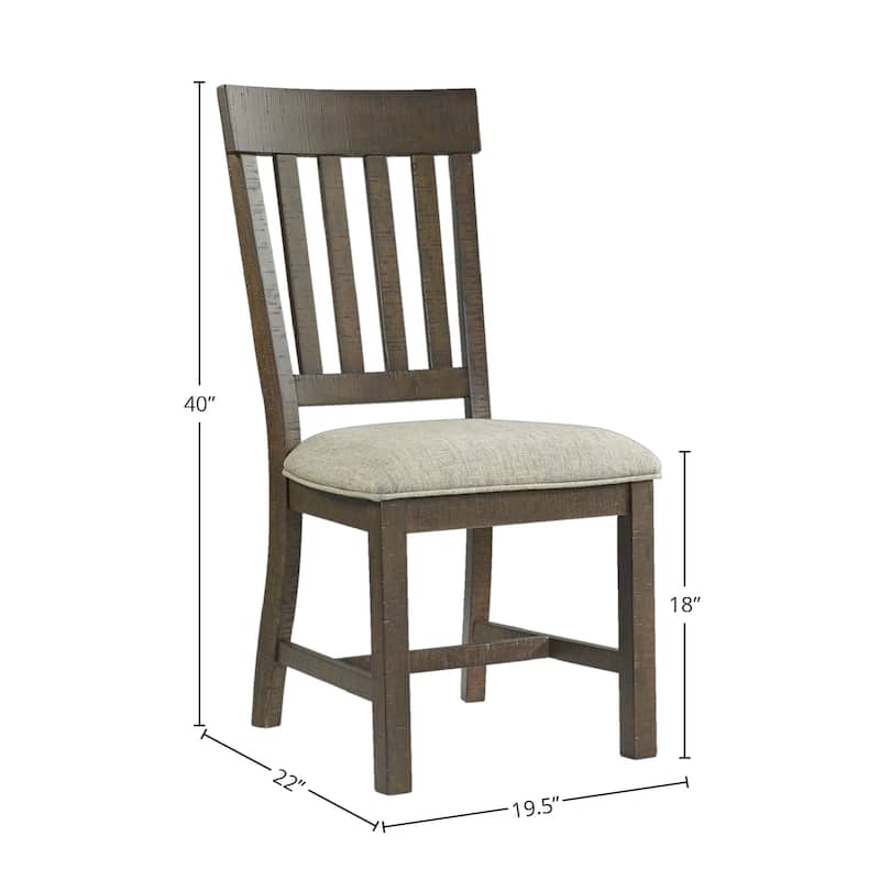 Sullivan Burnished Clay Slat Back Side Chairs (Set of 2)