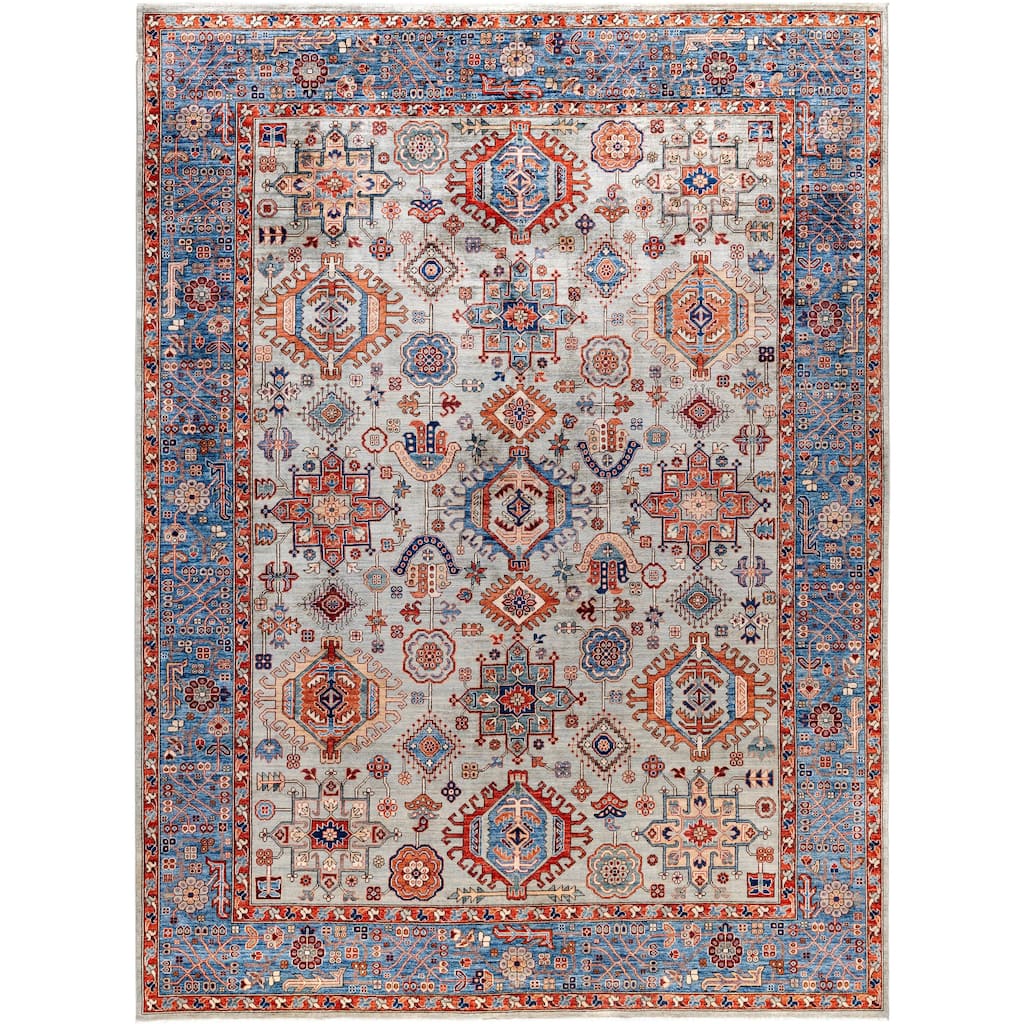 Serapi One-of-a-Kind Hand-Knotted Area Rug - Gray - 9' 1" x 12' 0"