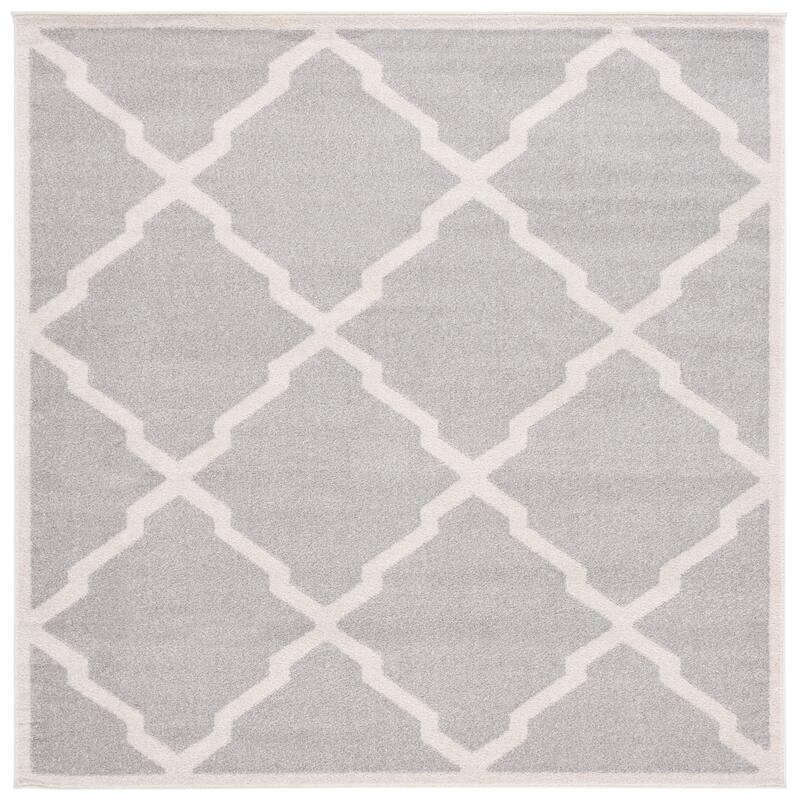 SAFAVIEH Amherst Teresinha Modern Rug - 7' Square - Light Grey/Beige