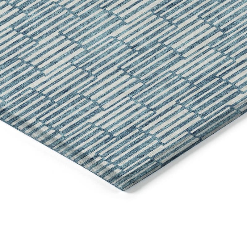 HomeRoots Geometric Transitional Rectangle Outdoor Rug