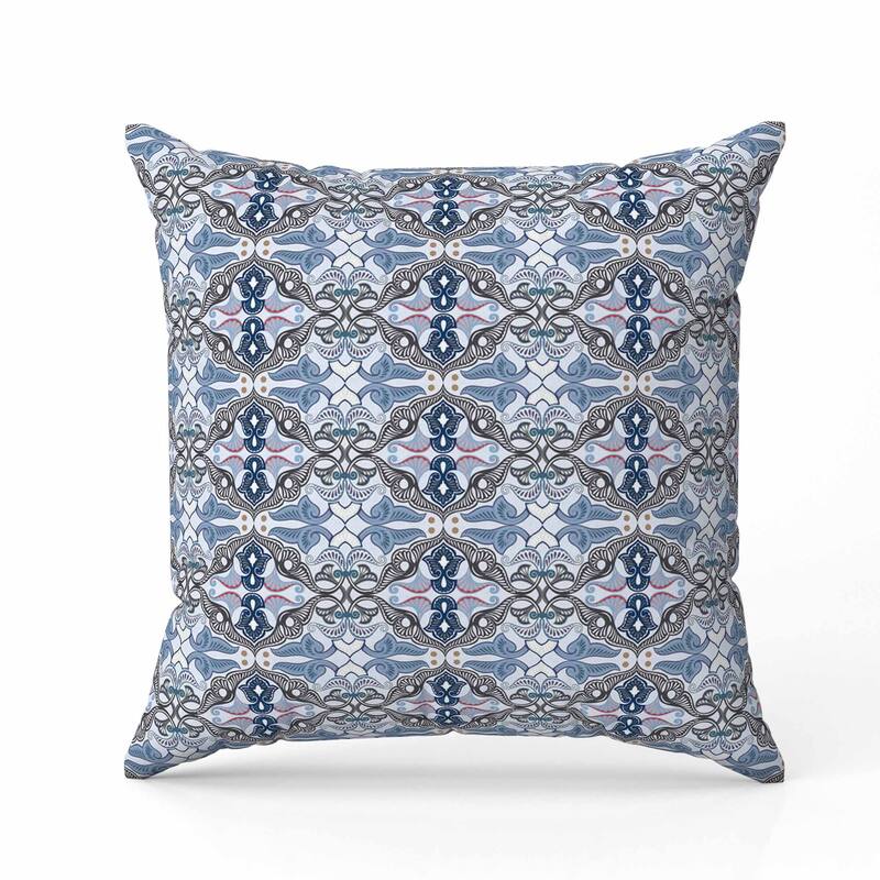 Floral Elegance Faux Suede Reversible Throw Pillow Lavender and Mist