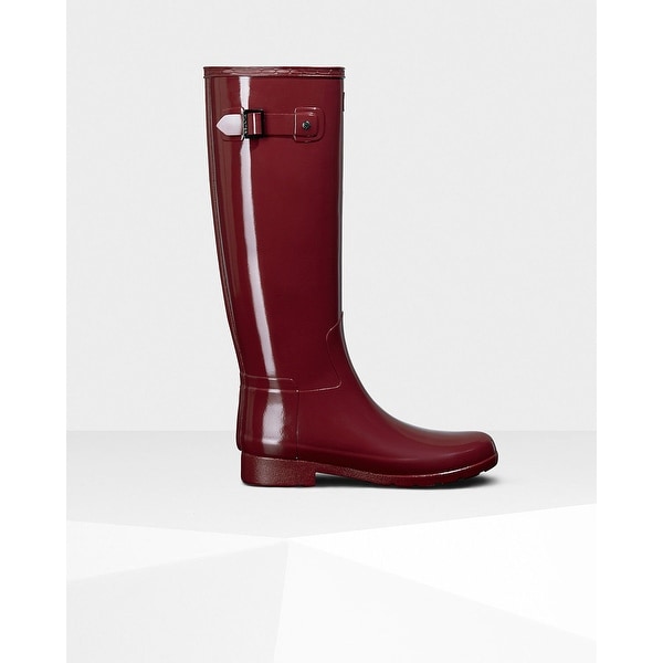 Hunter Women's Red Original Refined Gloss Rain Boots