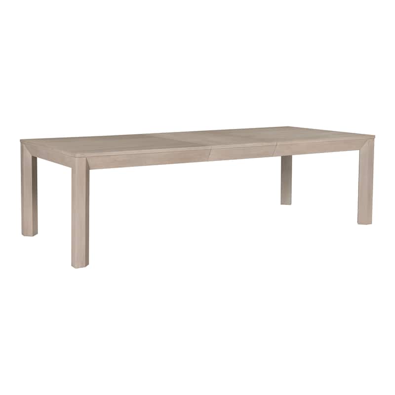 Furniture of America Durem Modern 118-inch Solid Wood Extendable Dining Table with Leaf