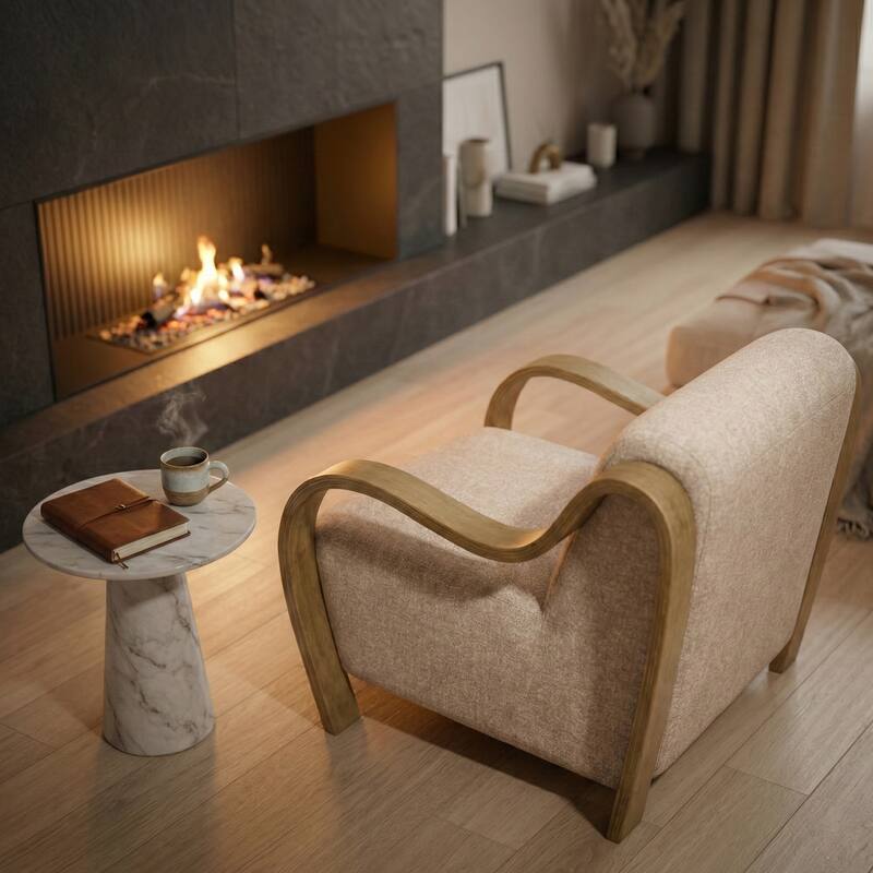 Aria Home Curva Luxe Accent Chair Stylish and comfortable Modern Seating