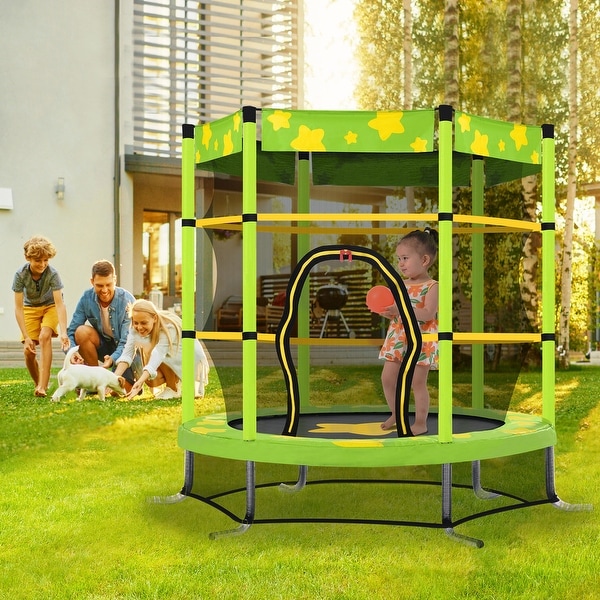 Indoor trampoline with enclosure shop