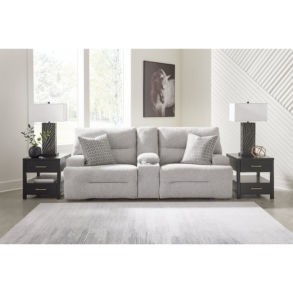 Signature Design by Ashley Acklen Place Gray 3-Piece Sectional - 97"W x 42"D x 42"H